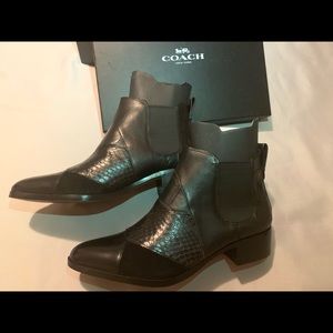 Suffolk patchwork black boots